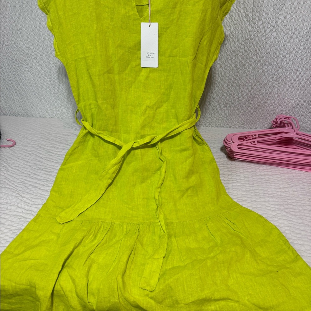Vibrant Green Midi Dress